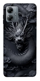 Чехол на Motorola Moto G14 black dragon фото 1 из 1