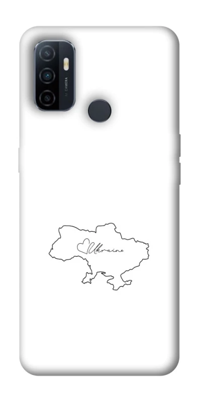Чохол на Oppo A53 / A32 / A33 Ukraine map фото 1 з 1