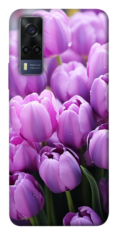 Чехол на Vivo Y53s Фиолетовые тюльпаны фото 1 из 1