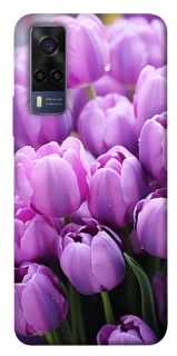 Чехол на Vivo Y53s Фиолетовые тюльпаны фото 1 из 1