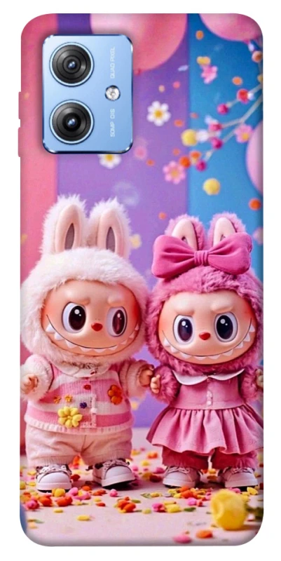 Чохол на Motorola Moto G84 Labubu twins ver.2 фото 1 з 1