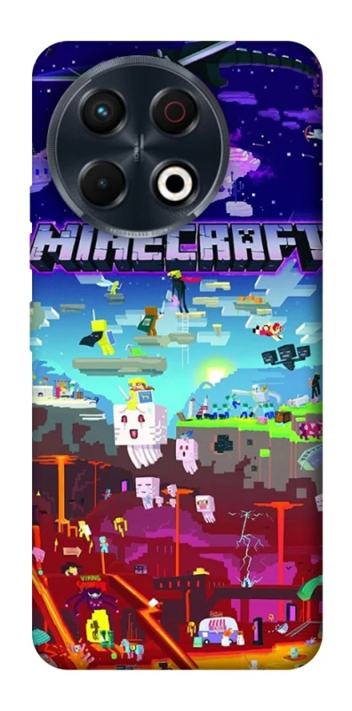 Чехол на TECNO Spark 30 Pro (KL7) Minecraft world фото 1 из 1