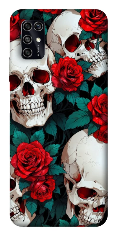 Чохол на ZTE Blade V2020 Smart skull and rose фото 1 з 1