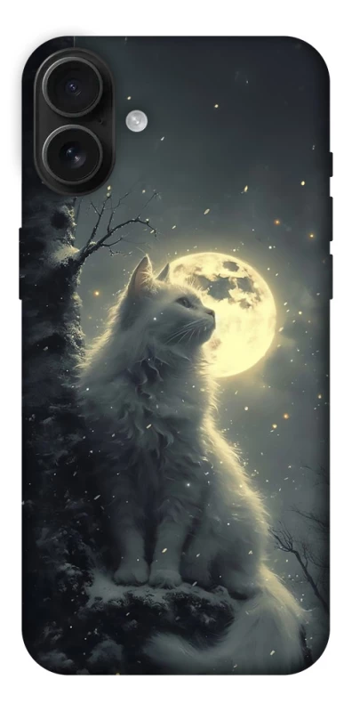 Чохол на Apple iPhone 16 Plus Кіт під місяцем фото 1 з 1