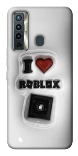 Чехол на TECNO Camon 17 I love Roblox фото 1 из 1