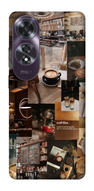 Чохол на Oppo A60 Coffee collage ver.2 фото 1 з 1