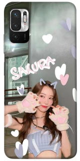 Чохол на Xiaomi Redmi Note 10 5G Sakura - LE SSERAFIM фото 1 з 1