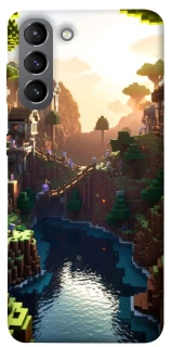 Чехол на Samsung Galaxy S21 Minecraft sunset фото 1 из 1