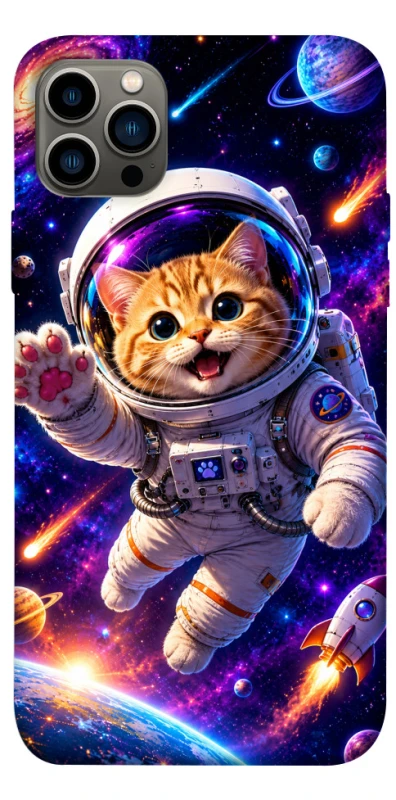 Чехол на Apple iPhone 12 Pro (6.1") Space Cat фото 1 из 1