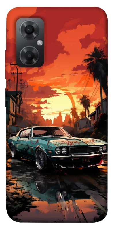 Чехол на Xiaomi Redmi Note 11R Car at sunset фото 1 из 1