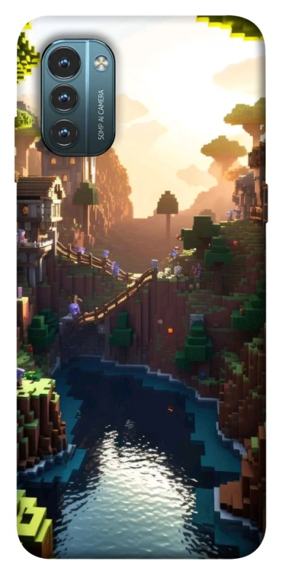 Чохол на Nokia G21 Minecraft sunset фото 1 з 1