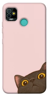 Чехол на TECNO POP 5 Peeping cat фото 1 Чехол на TECNO POP 5 Peeping cat фото 1 из 1