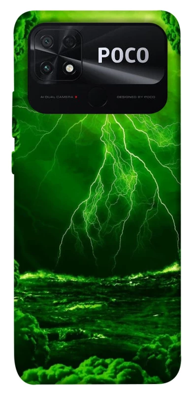 Чохол на Xiaomi Poco C40 Блискавка v2 фото 1 з 1