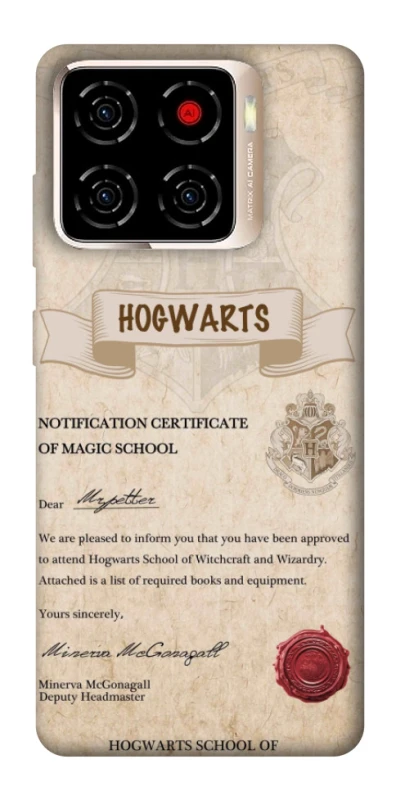 Чохол на ZTE Blade A56 The Hogwarts acceptance letter фото 1 з 1
