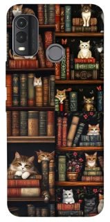 Чехол на Nokia G11 Plus Cats & Books фото 1 из 1