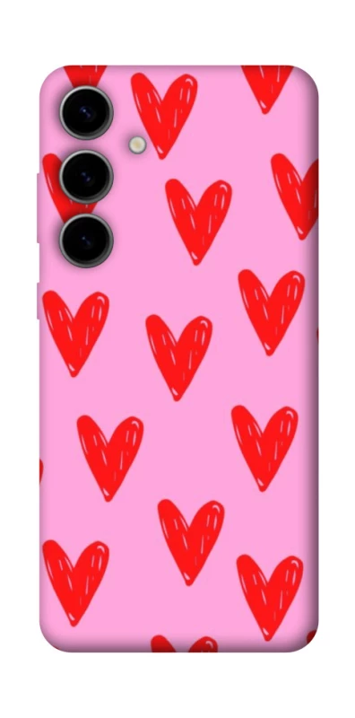 Чохол на Samsung Galaxy S25 Red hearts 2 фото 1 з 1