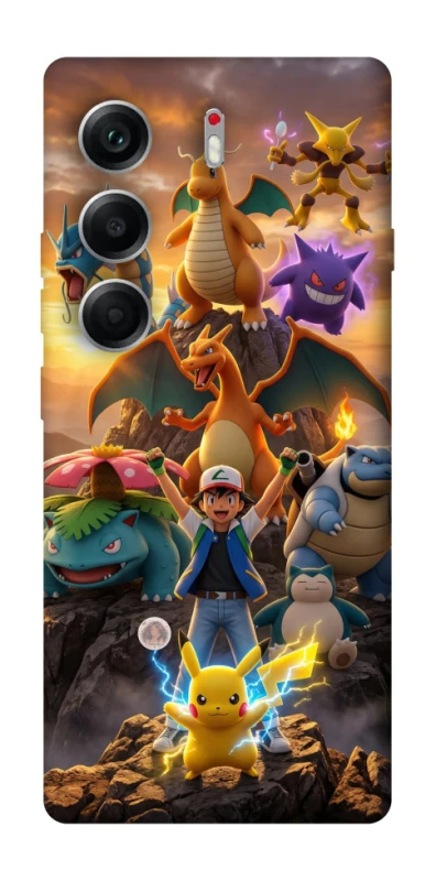 Чехол на Tecno Camon 40 Pokemon фото 1 из 1