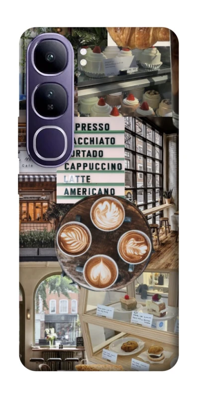 Чохол на Vivo Y300 Coffee collage ver.5 фото 1 з 1