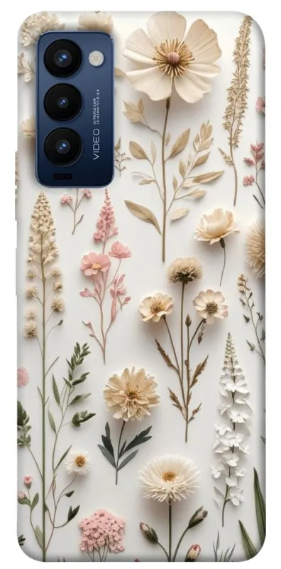Чехол на TECNO Camon 18 Floral design ver.1 фото 1 из 1