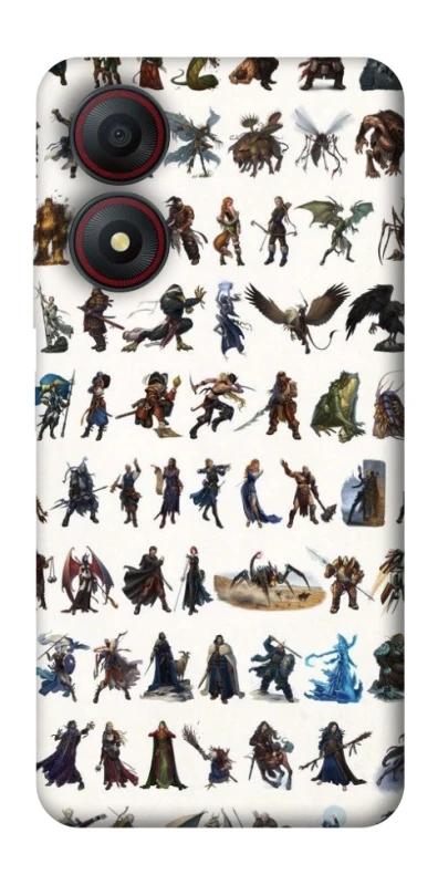 Чохол на ZTE Blade A34 4G Character Selection фото 1 з 1