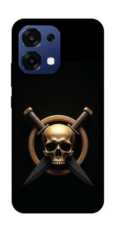 Чохол на Oppo A6 Pro 4G/5G Golden Skull фото 2 з 2