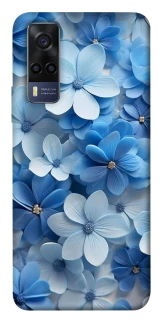 Чехол на Vivo Y53s Синие цветы фото 1 из 1