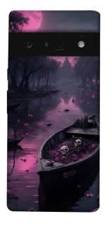 Чехол на Google Pixel 6 Pro Boat and flamingo фото 1 из 1