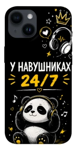 Чехол на Apple iPhone 14 (6.1") У навушниках 24/7 фото 1 из 1
