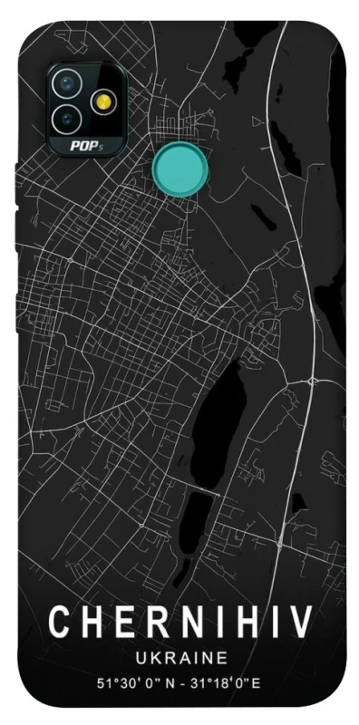 Чохол на TECNO POP 5 Chernihiv map фото 1 з 1