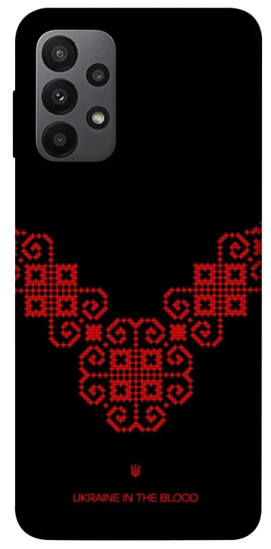 Чохол на Samsung Galaxy A23 4G Чорно-червона вишиванка фото 1 з 1