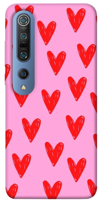 Чохол на Xiaomi Mi 10 / Mi 10 Pro Red hearts 2 фото 1 з 1