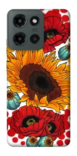 Чохол на Motorola Moto G Power (2025) Соняшники та маки фото 1 з 1