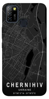 Чехол на Infinix Hot 10 Lite Chernihiv map фото 1 из 1