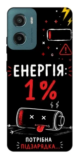 Чехол на Motorola Moto G06 Енергія: 1% фото 1 из 1