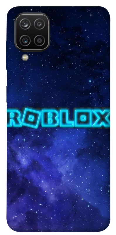Чохол на Samsung Galaxy A12 Roblox Space Logo Blue фото 1 з 1