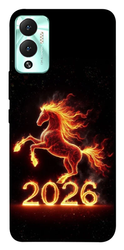 Чохол на Infinix Hot 12 Play Red Fire Horse ver.1 фото 1 з 1
