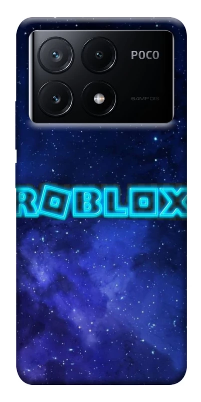 Чохол на Xiaomi Poco X6 Roblox Space Logo Blue фото 1 з 1