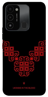 Чохол на TECNO Spark 8C Чорно-червона вишиванка фото 1 з 1