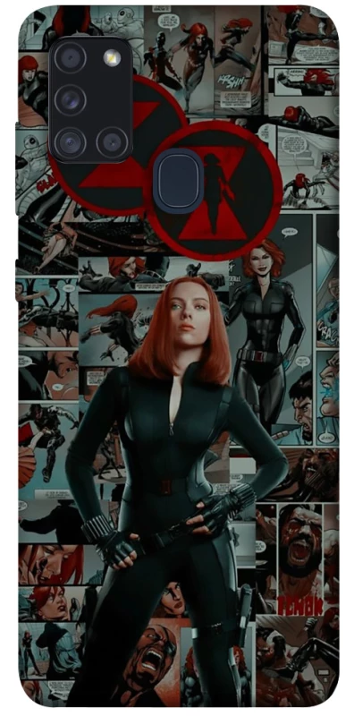 Чохол на Samsung Galaxy A21s Black Widow фото 1 з 1