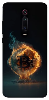 Чохол на Xiaomi Redmi K20 / K20 Pro / Mi9T / Mi9T Pro Fire Bitcoin фото 1 з 1