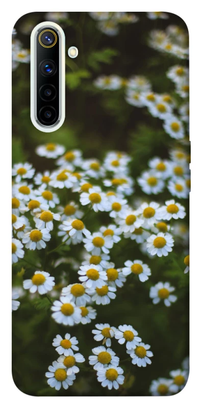 Чехол на Realme 6 Ромашки v13 фото 1 из 1
