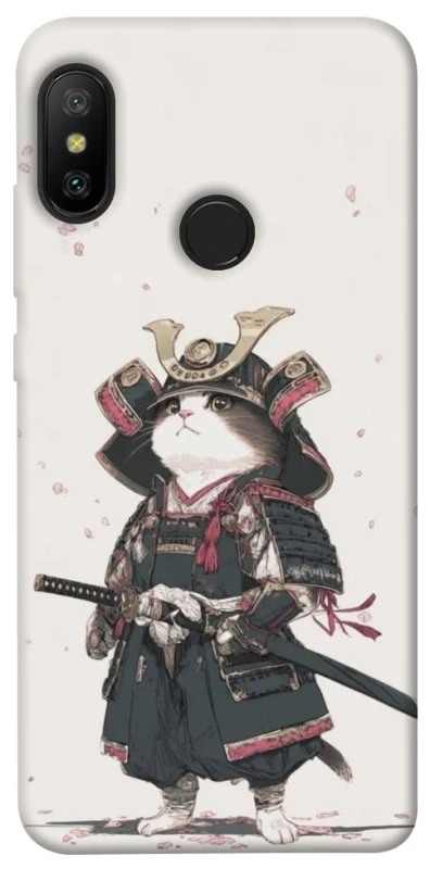 Чехол на Xiaomi Mi A2 Lite / Xiaomi Redmi 6 Pro Samurai Cat Warrior фото 1 из 1