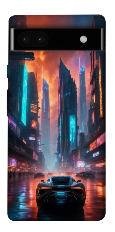 Чехол на Google Pixel 6a Cyber city фото 1 из 1