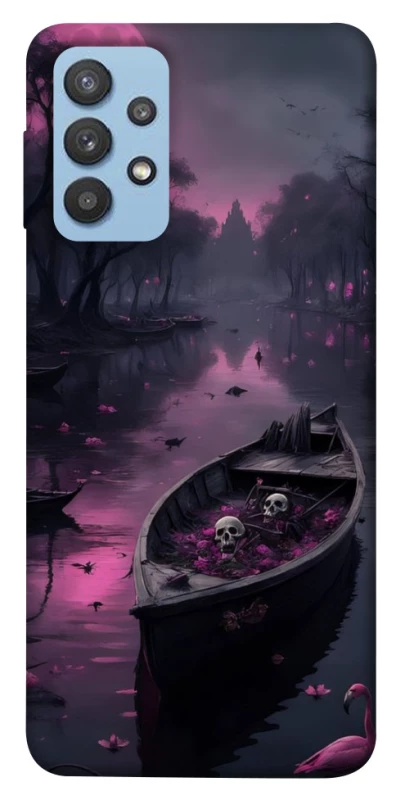 Чохол на Samsung Galaxy M32 Boat and flamingo фото 1 з 1
