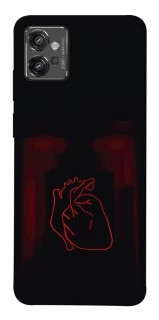 Чехол на Motorola Moto G32 Красное сердце фото 1 из 1