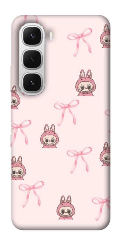 Чохол на Infinix Hot 60i Pink bows and Labubus фото 1 з 1