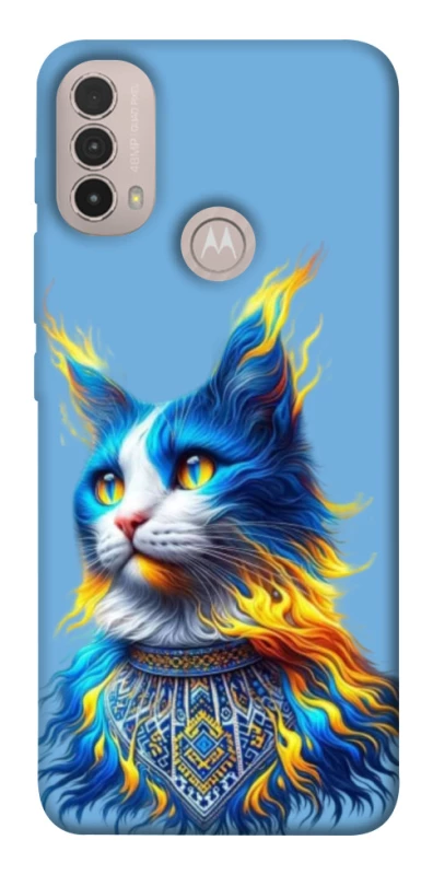 Чохол на Motorola Moto E40 Кіт патріот фото 1 з 1