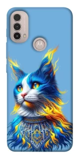 Чохол на Motorola Moto E40 Кіт патріот фото 1 з 1