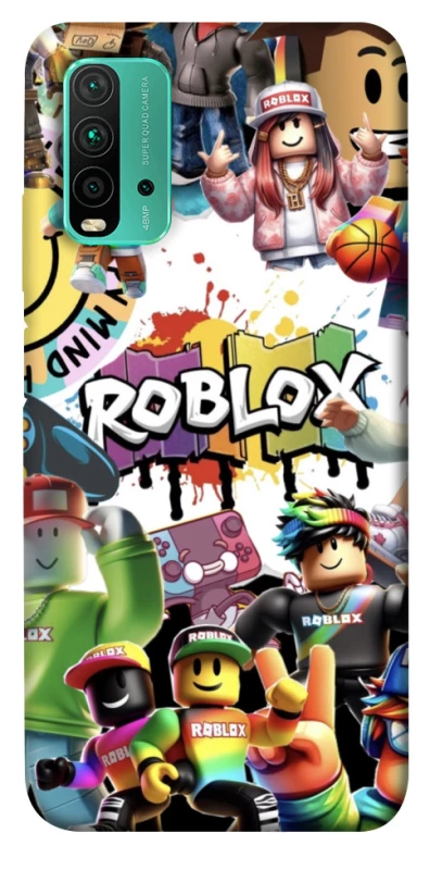 Чехол на Xiaomi Redmi Note 9 4G / Redmi 9 Power Roblox Characters Collage фото 1 из 1