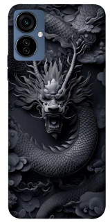 Чехол на TECNO Camon 19 Neo black dragon фото 1 из 1